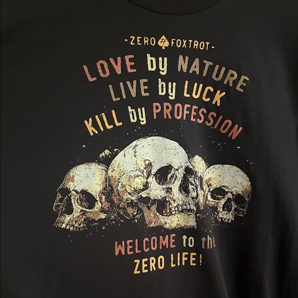 Black Skull Graphic Tee